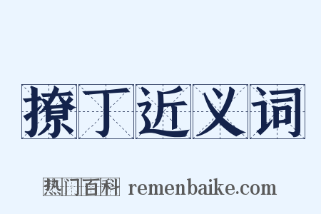 撩丁近义词是什么意思的图片